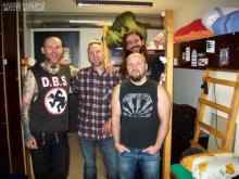 Friedemann, Danny B, Matze (hinten) & Janko @ JAZ, Rostock, 6.02. 2.016