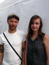 Matze Rossi & Nicole C. Cash (vor dem Auftritt), 30.08. 2.014, Berlin, Alex